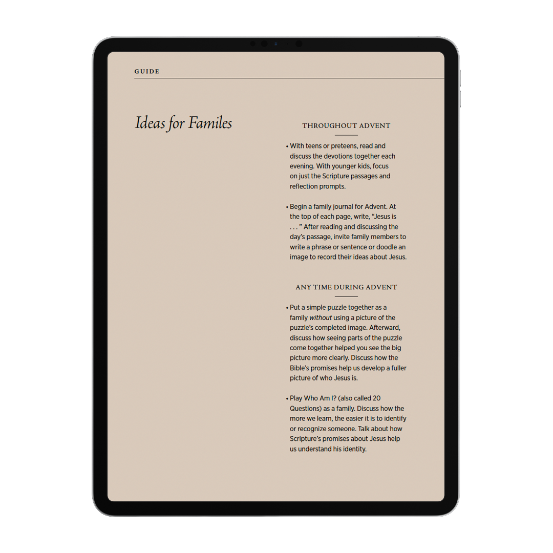 Advent 2022: 4-Week Devotional Guide (Digital Distribution)